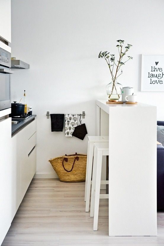 10x simple & white great little kitchen