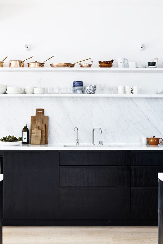 Black is hot: een zwarte keuken great little kitchen