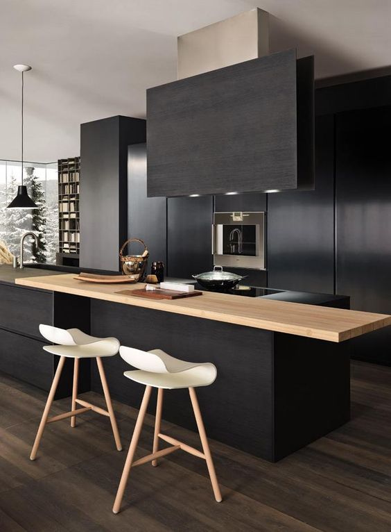 Black is hot: een zwarte keuken great little kitchen