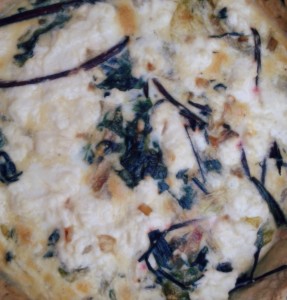 Quiche met bietenbladeren en ricotta