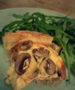 Quiche met champignons