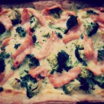 Quiche met broccoli en zalm