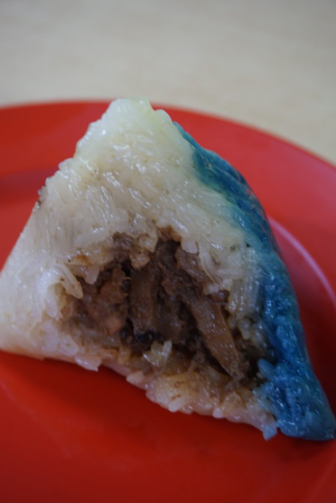 Blue Chinese dumpling