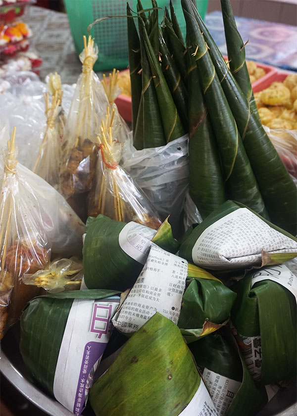 kota bharu markt nasi tumping
