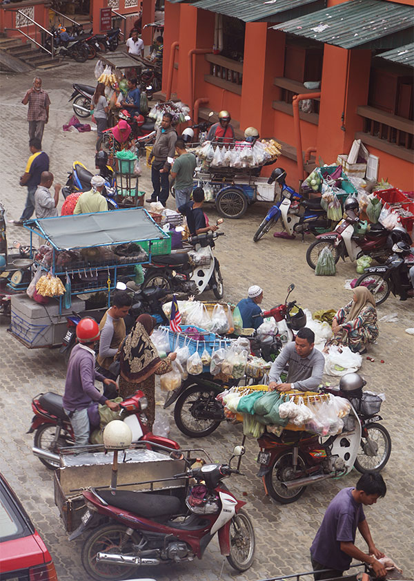 Scene Kota Bharu markt