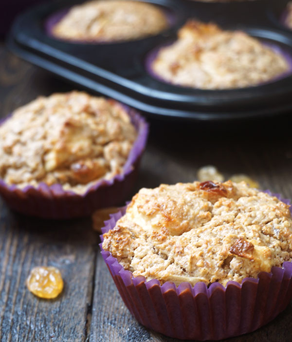 Havermout muffins met appel