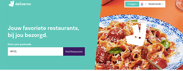 Deliveroo website