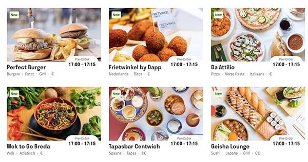 Deliveroo restaurants Breda