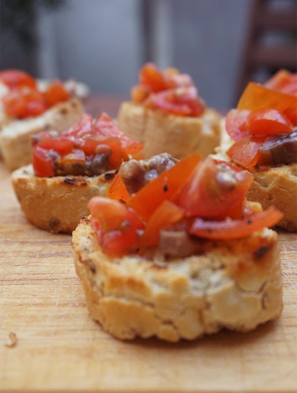 bruschetta met ansjovis