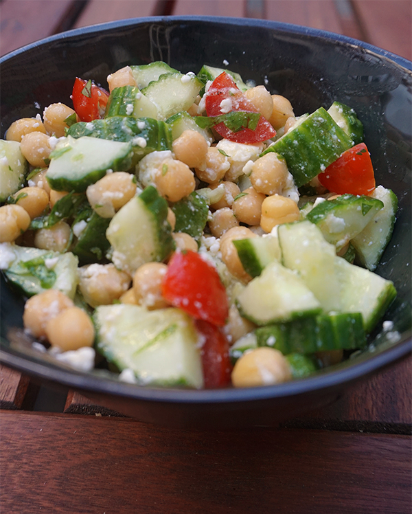 kikkererwten salade met feta