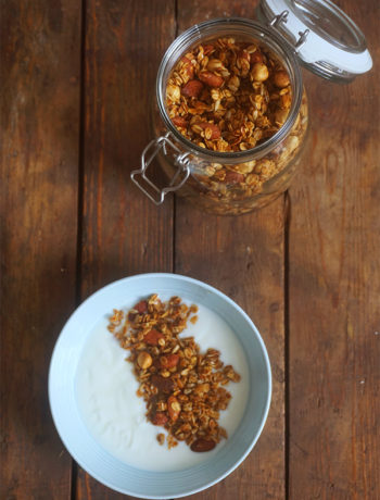 basis granola recept