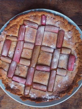 Rabarbertaart met frangipane